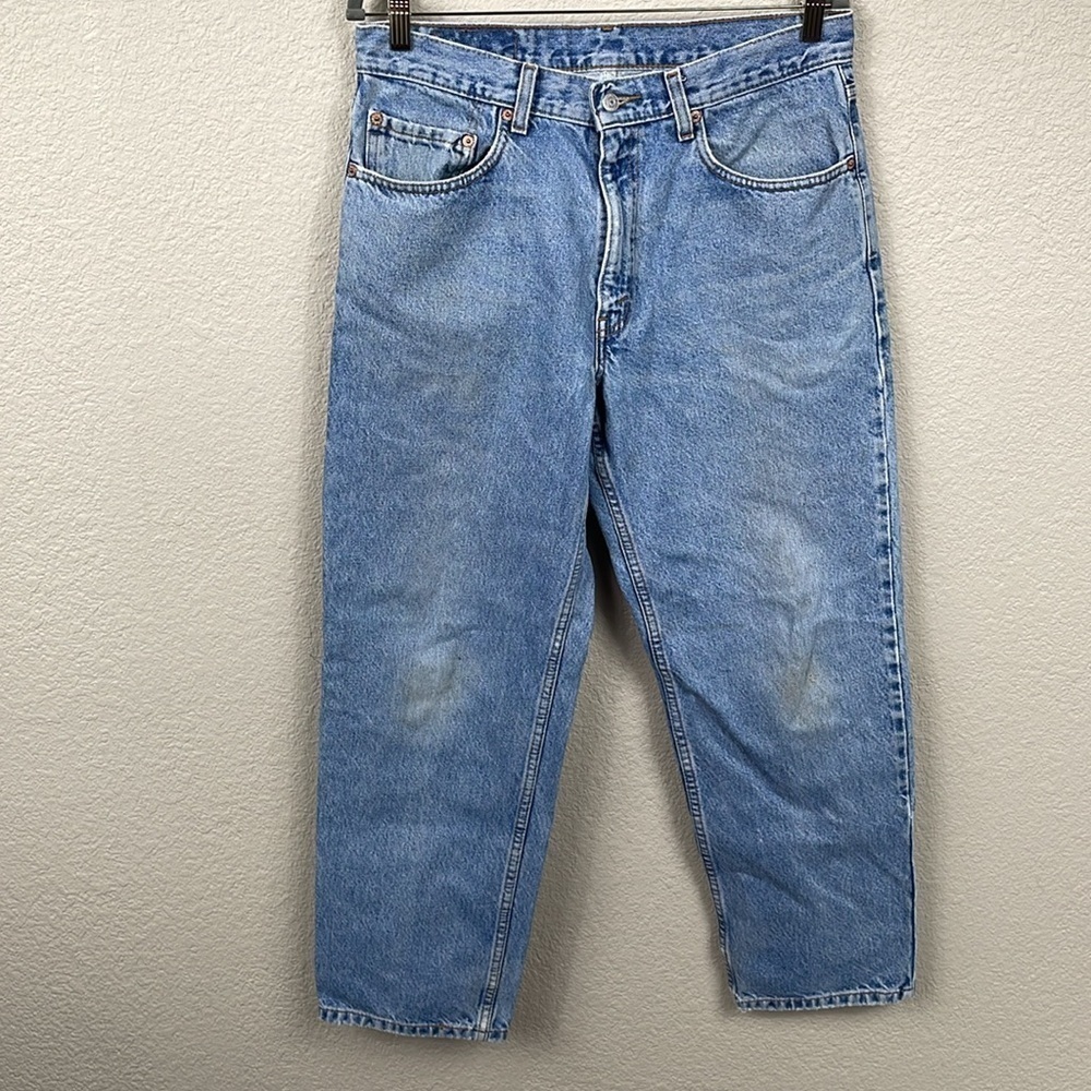 Vintage Levis 550 Relaxed Fit Jeans Rigid Denim Sz 34x29